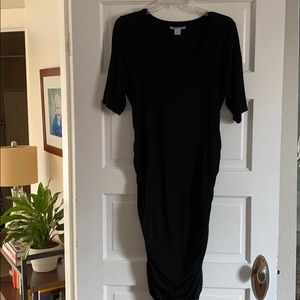 Motherhood maternity black dress